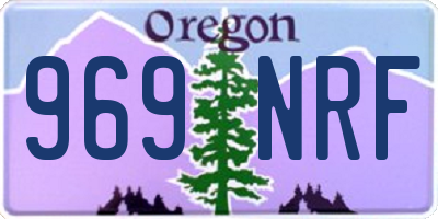 OR license plate 969NRF