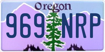 OR license plate 969NRP