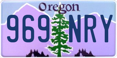 OR license plate 969NRY