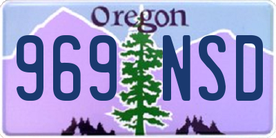 OR license plate 969NSD
