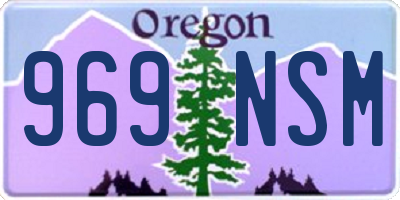 OR license plate 969NSM