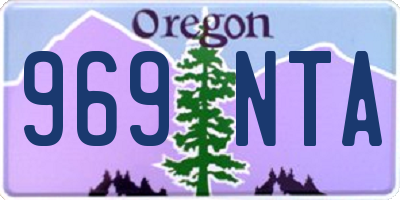 OR license plate 969NTA