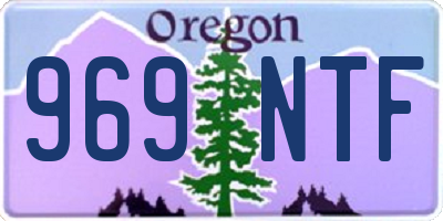 OR license plate 969NTF