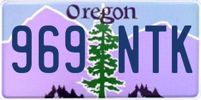 OR license plate 969NTK