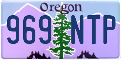 OR license plate 969NTP