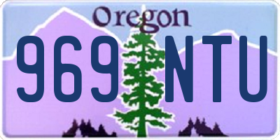 OR license plate 969NTU
