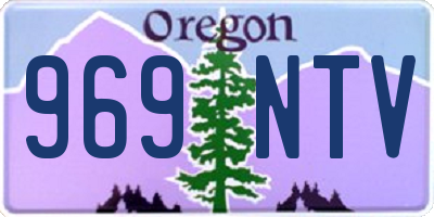 OR license plate 969NTV