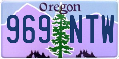 OR license plate 969NTW