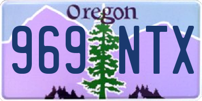 OR license plate 969NTX