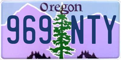 OR license plate 969NTY