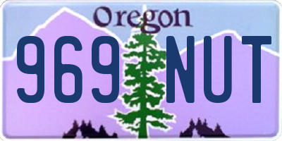 OR license plate 969NUT