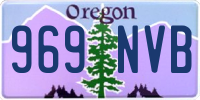 OR license plate 969NVB
