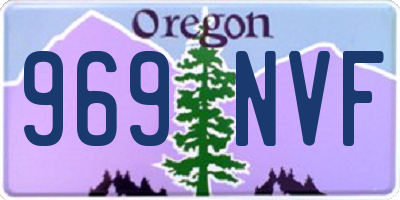 OR license plate 969NVF