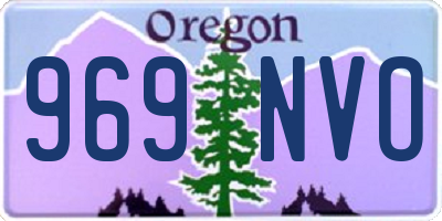 OR license plate 969NVO