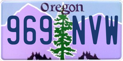 OR license plate 969NVW