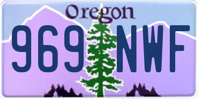 OR license plate 969NWF
