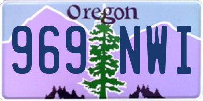 OR license plate 969NWI