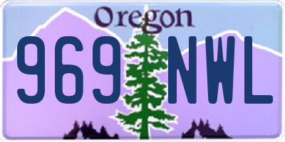 OR license plate 969NWL