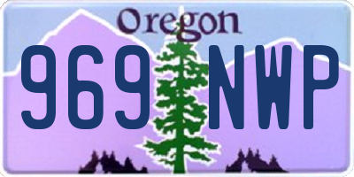 OR license plate 969NWP