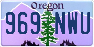 OR license plate 969NWU