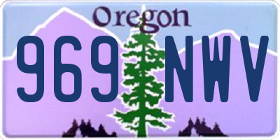 OR license plate 969NWV