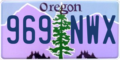 OR license plate 969NWX