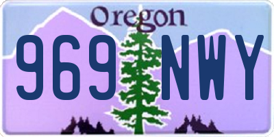 OR license plate 969NWY
