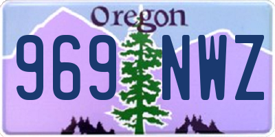 OR license plate 969NWZ