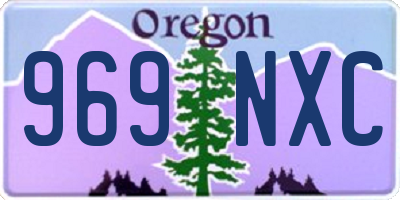 OR license plate 969NXC