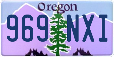 OR license plate 969NXI