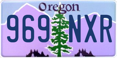 OR license plate 969NXR