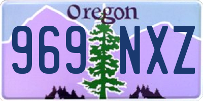 OR license plate 969NXZ