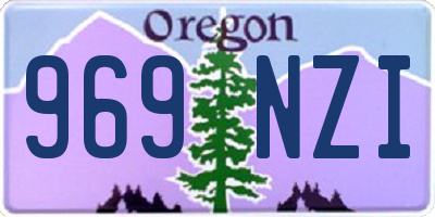 OR license plate 969NZI