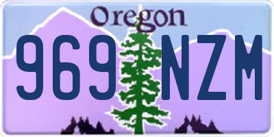 OR license plate 969NZM
