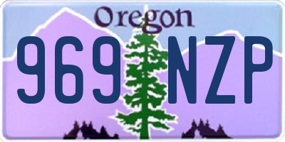 OR license plate 969NZP