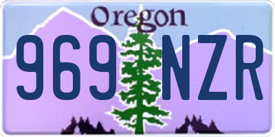 OR license plate 969NZR
