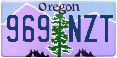 OR license plate 969NZT
