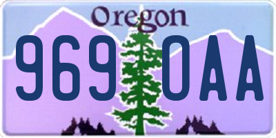OR license plate 969OAA