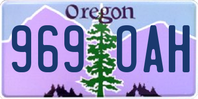 OR license plate 969OAH