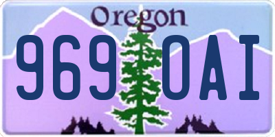 OR license plate 969OAI