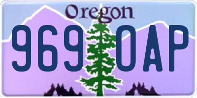 OR license plate 969OAP