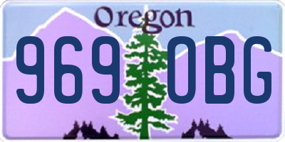 OR license plate 969OBG
