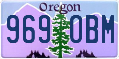 OR license plate 969OBM
