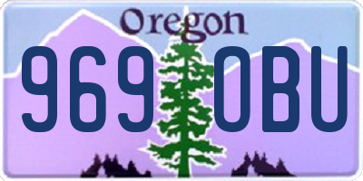 OR license plate 969OBU