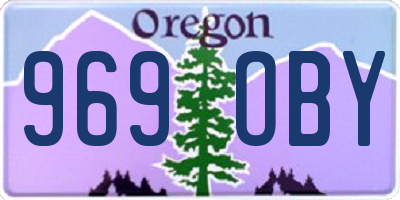 OR license plate 969OBY