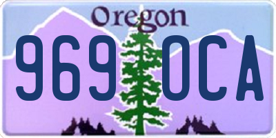 OR license plate 969OCA