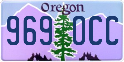 OR license plate 969OCC