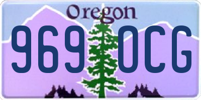 OR license plate 969OCG