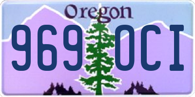 OR license plate 969OCI