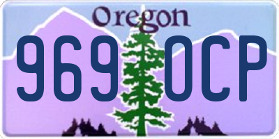 OR license plate 969OCP